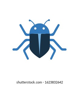 Virus alert message bug icon