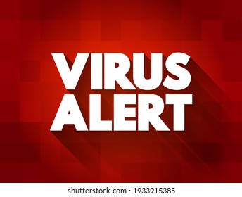 Virus Alert text quote, concept background