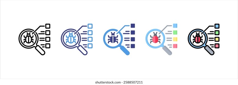 Virus Analysis Multi Style Icon Set