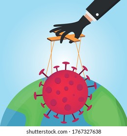Virus en el brazo de un manipulador
