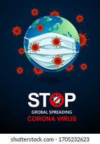 virus en todo el mundo por el concepto de infección por virus cóvid-19 corona 