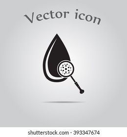 Virus attacks the blood icon