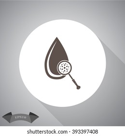 Virus attacks the blood icon