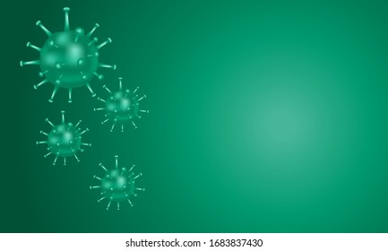 diseño de fondo de virus con espacio de copia