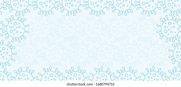 virus background vector format in blue color