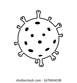 Coronavirus 2019ncov Corona Virus Icon Black Stock Vector (Royalty Free ...