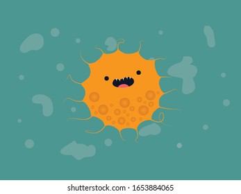 Virus Bacteria Corona Illustration Character