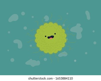 Virus Bacteria Corona Illustration Character