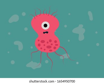 Virus Bacteria Corona Illustration Character 