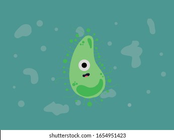 Virus Bacteria Corona Illustration Character 