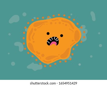 Virus Bacteria Corona Illustration Character 