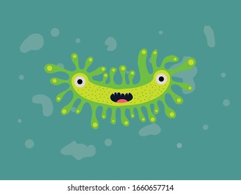 Virus Bacteria Corona Illustration Character