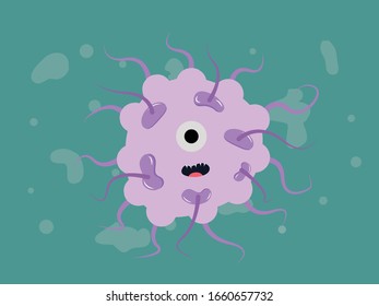 Virus Bacteria Corona Illustration Character