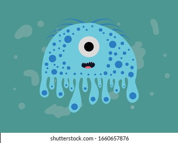 Virus Bacteria Corona Illustration Character