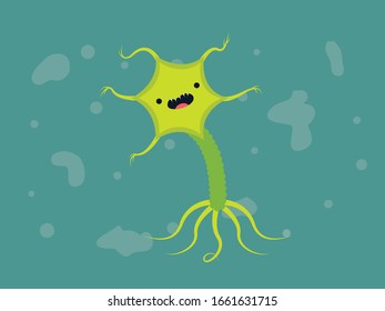 Virus Bacteria Corona Illustration Character