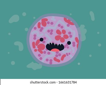 Virus Bacteria Corona Illustration Character