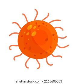 Bacterias de virus. Icono de Germ. Ilustración del vector