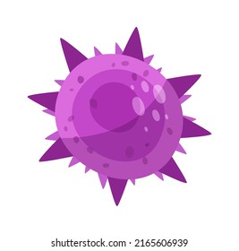 Virus-Bakterien. Keimsymbol. Vektorgrafik