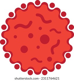 Icono de virus y bacterias. Mejor Stroke editable Para diseño móvil y web. Tales como Bacterio, Infección, Enfermedades, Virus, Celulares, Gripe, Vector de ilustración de investigación sobre fondo blanco.
