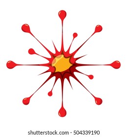 Virus or bacteria icon. Isometric 3d illustration of virus or bacteria vector icon for web