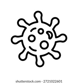 Virus-Bakterien-Symbol, Line-Vektor-Grafiken