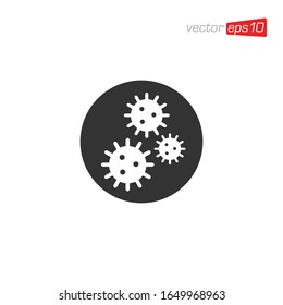 Virus and Bacteria Icon Logo Design Vector