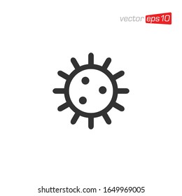 Virus and Bacteria Icon Logo Design Vector