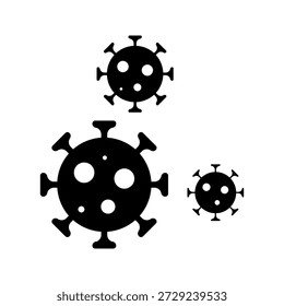 Virus- und Bakteriensymbol-Set. Vorlage für Vektorgrafik-Design auf weißem Hintergrund