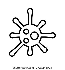 virus and bacteria icon set. vector illustration design template on white background. virus and bacteria icon.