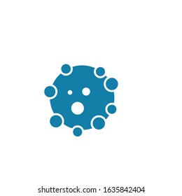 virus and bacteria icon vector illustration design template