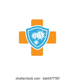 virus and bacteria icon vector illustration design template