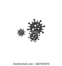 plantilla de diseño de ilustraciones vectoriales de virus y bacterias