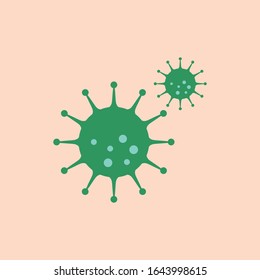 Iconos de virus y bacterias. Ilustración del vector
