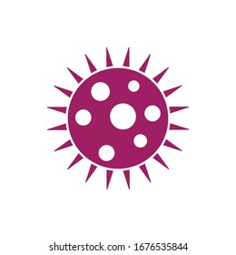 virus, bacteria illustration logo vector 