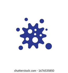 virus, bacteria illustration logo vector 