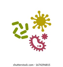 virus, bacteria, infection icon vectors.