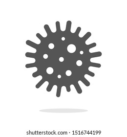 Virus, bacteria, microbe icon. Vector Bacteria sign in flat style. Microbe bacteria icon. Microbe bacteria vector web icon. EPS 10