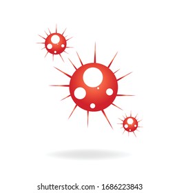 virus bacterial icon, vector eps 10