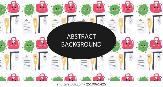 virus bacterial pattern background design