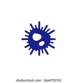 Virus, Bacterie, Microbe Icon. Microbiology Concept. Disease Germ, Pathogenic Organism Icon Or Symbol.