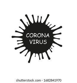 Virus. Bacterium.Coronavirus Icon on a white background .Vector