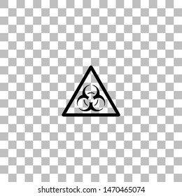 Virus. Black flat icon on a transparent background. Pictogram for your project
