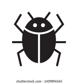 Virus bug icon in trendy flat style design. Vector graphic illustration. Suitable for website design, logo, app, and ui. EPS 10.