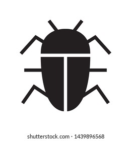 Virus bug icon in trendy flat style design. Vector graphic illustration. Suitable for website design, logo, app, and ui. EPS 10.