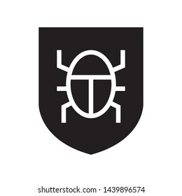 Virus bug icon in trendy flat style design. Vector graphic illustration. Suitable for website design, logo, app, and ui. EPS 10.