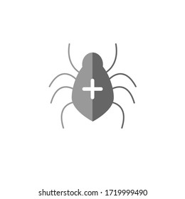 Icono de virus en diseño plano de moda. Ilustración gráfica vectorial. Adecuado para diseño de sitios web, logotipo, aplicación y ui. EPS 10