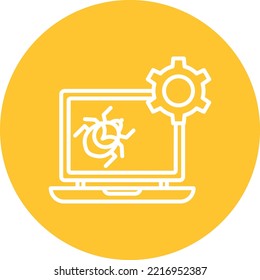 Virus Bug Vector icon which is suitable for commercial work and easily modify or edit it

