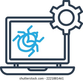 Virus Bug Vector icon which is suitable for commercial work and easily modify or edit it
