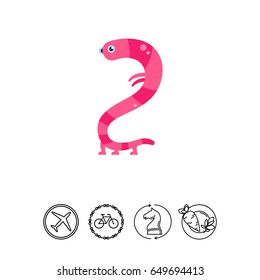 Virus Cartoon Character Icon 1