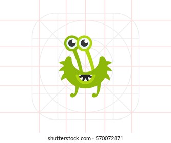 Virus Cartoon Character Icon 9